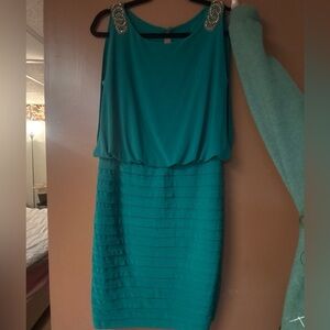 dressbarn green dress